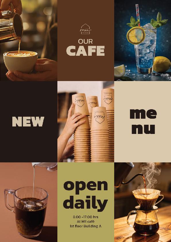 New Mii cafe Menu Website Cover