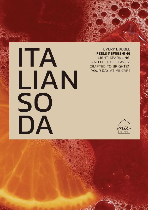 New Mii cafe Menu Website Italian Soda Home
