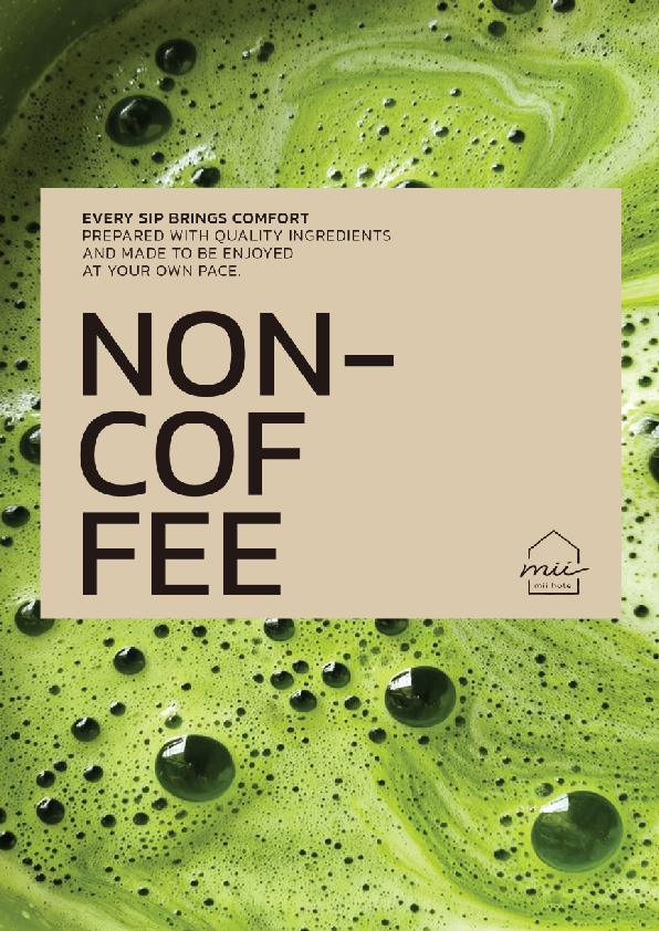 New Mii cafe Menu Website Non Coffee Home