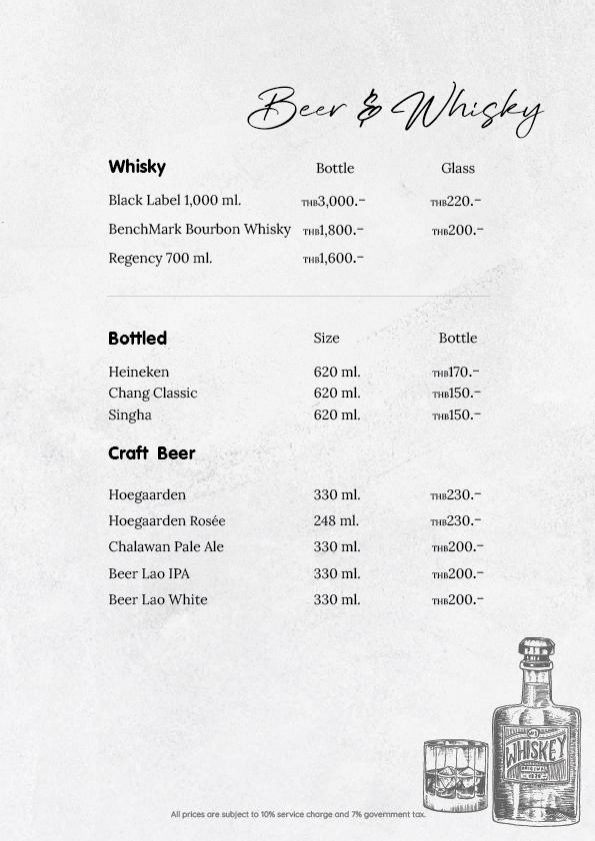 Drink list menu Page 10