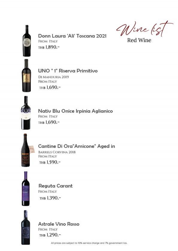 Drink list menu Page 2