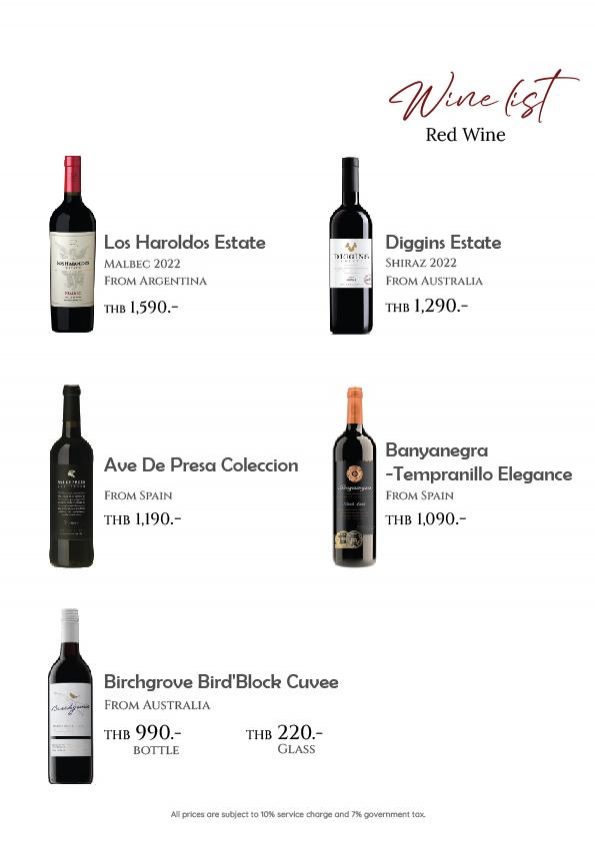 Drink list menu Page 4