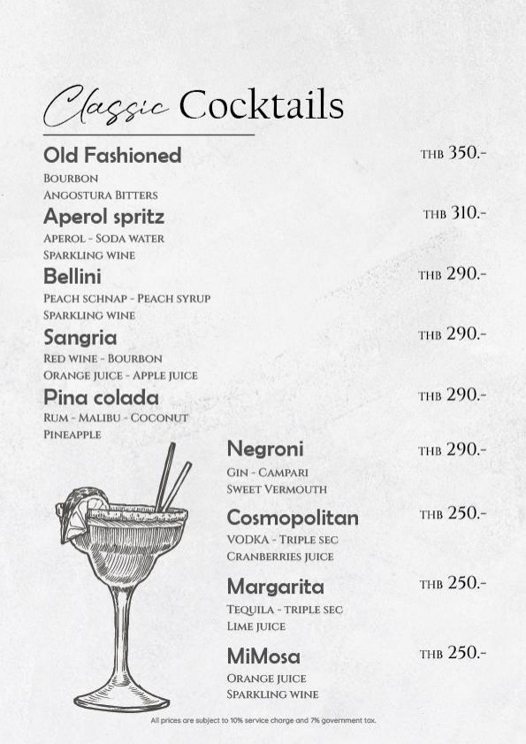Drink list menu Page 8