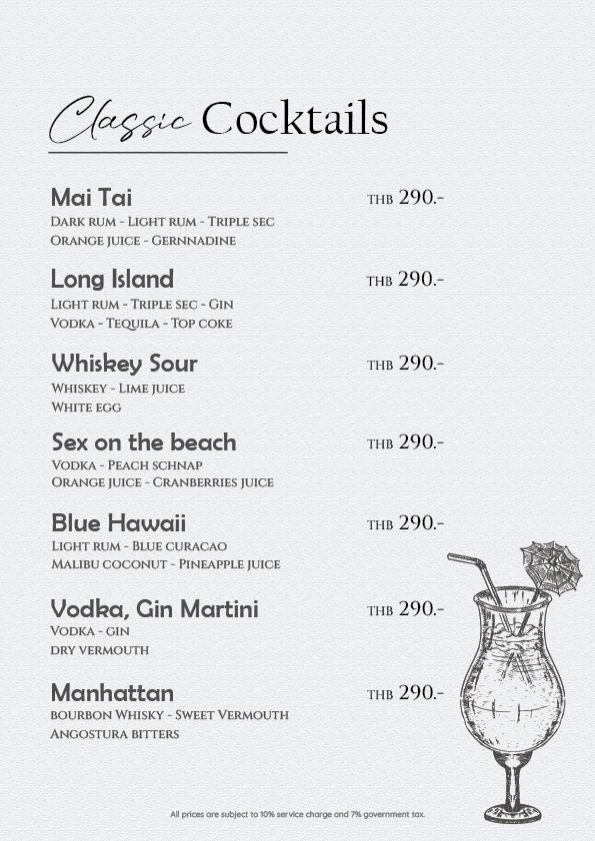 Drink list menu Page 9