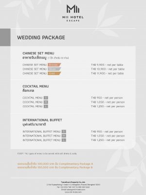 Wedding Package 2023 Page 2